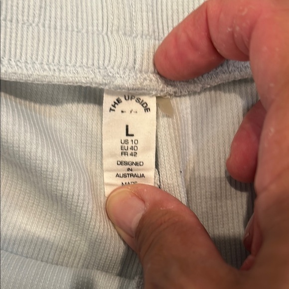 The Upside Light Gray Ribbed Pants - Picture 2 of 2